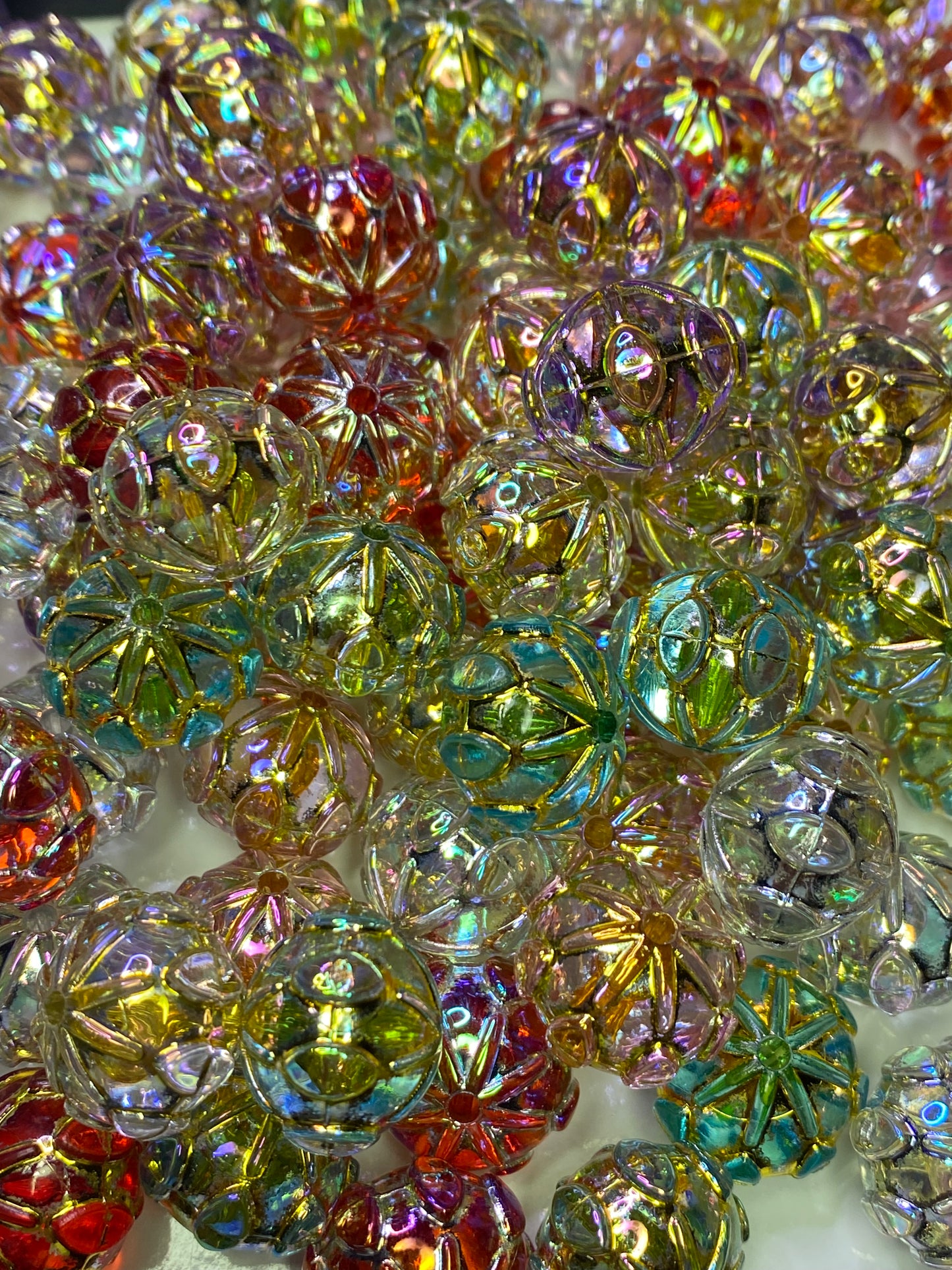 Lantern mixed color 14mm bead