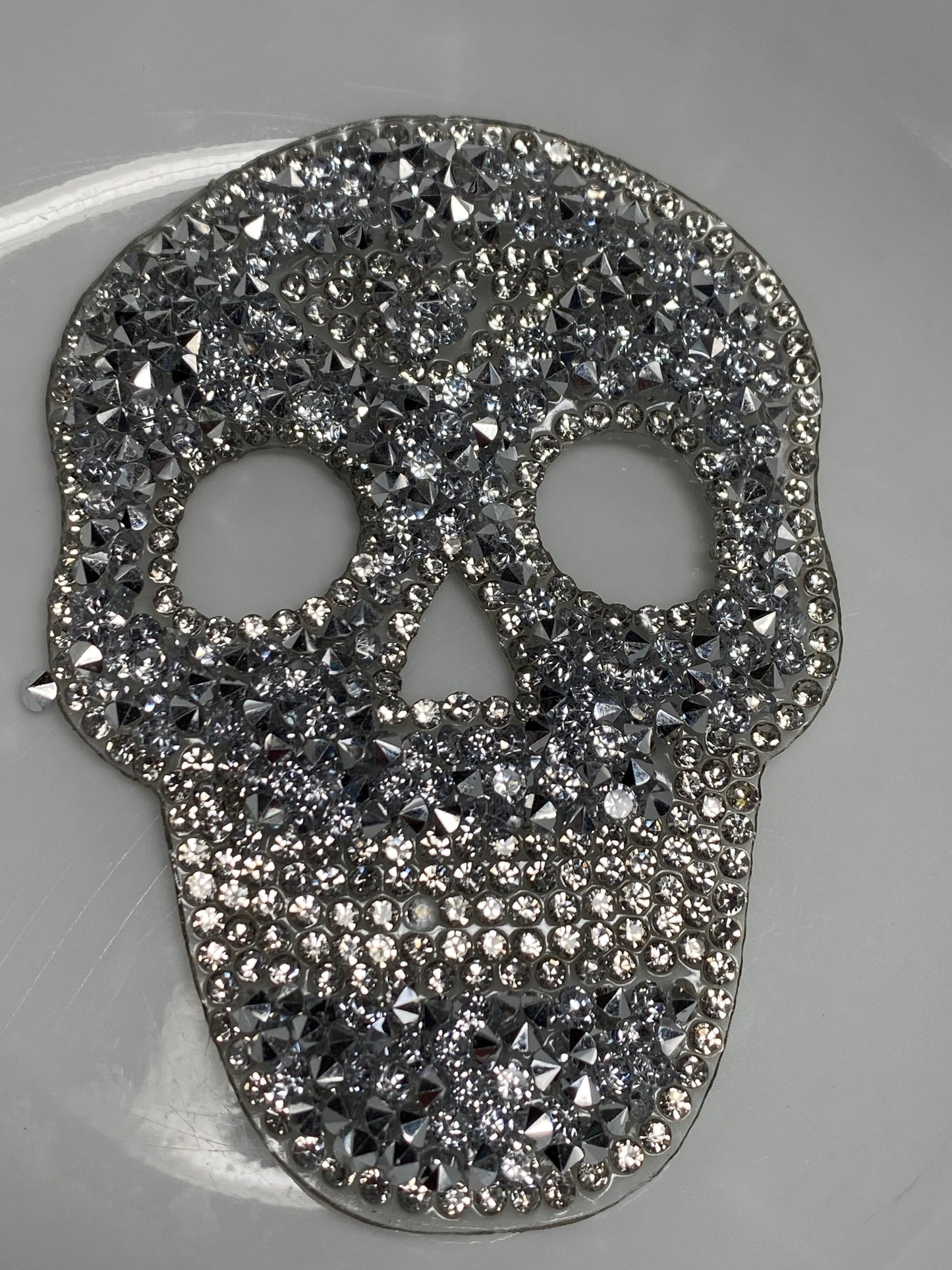 Rhinestone skull patches
