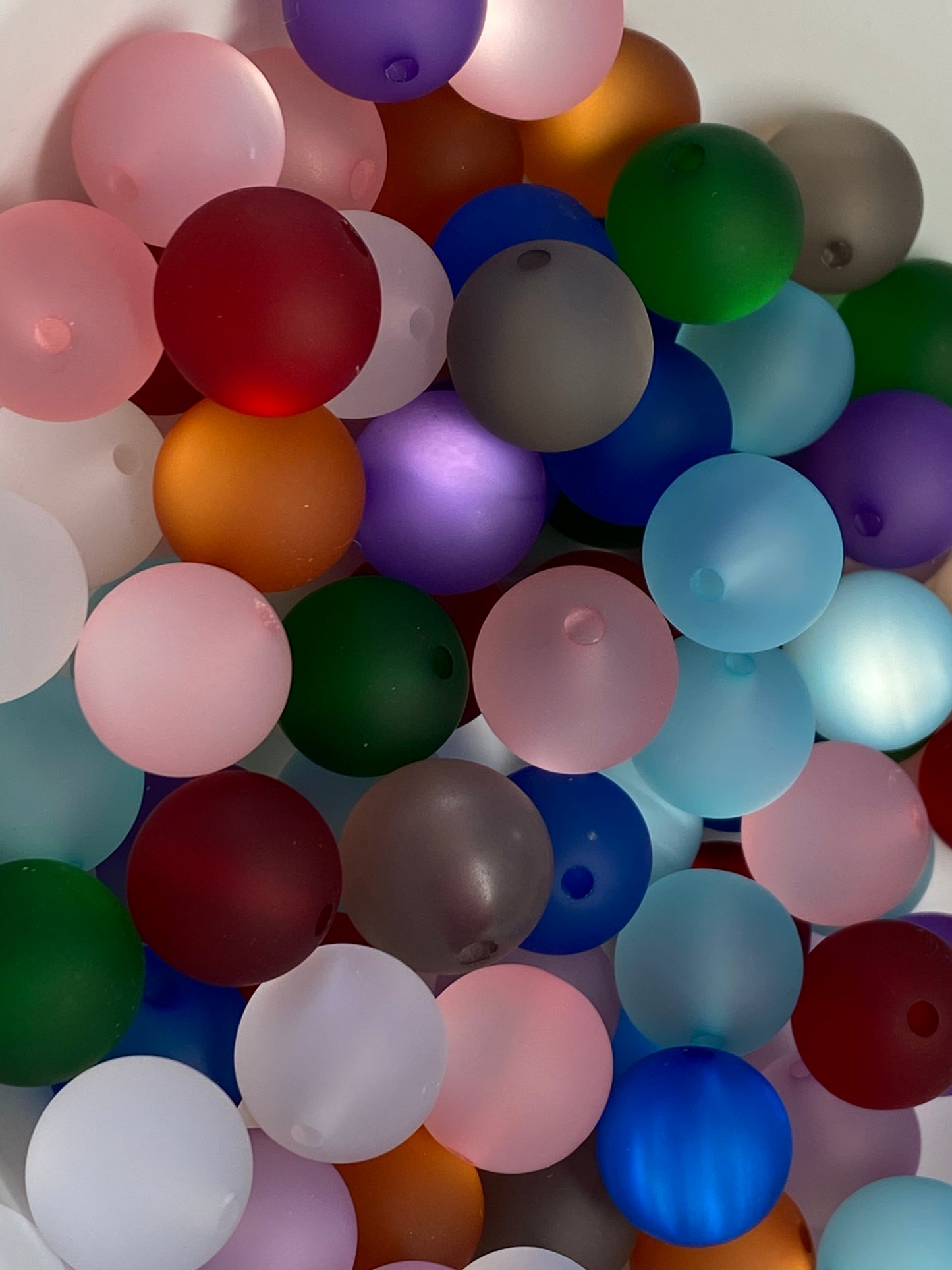 16mm beach glass bead