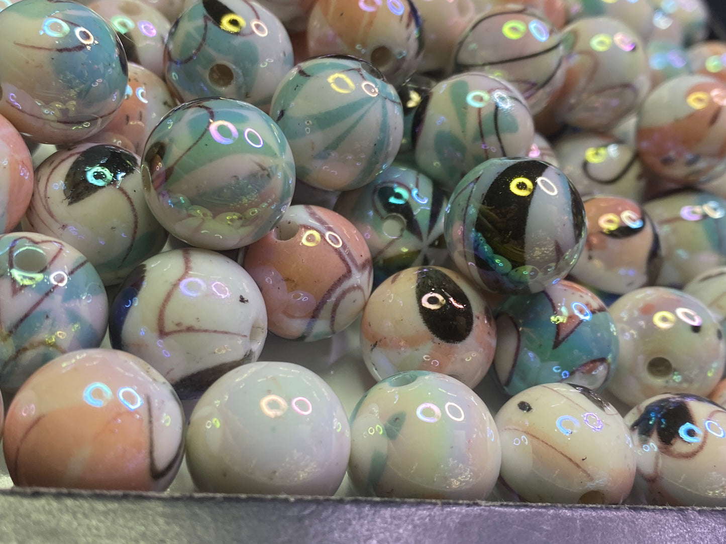 Traditional Asian watercolor glossy coating