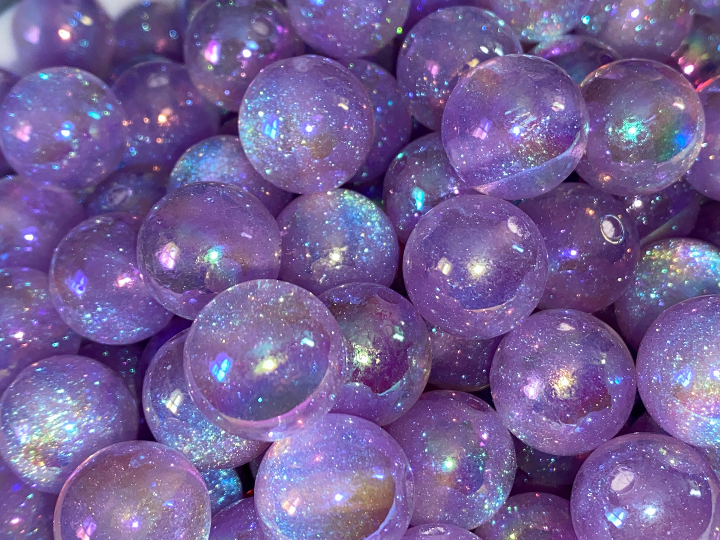 16mm lavender galaxy bead