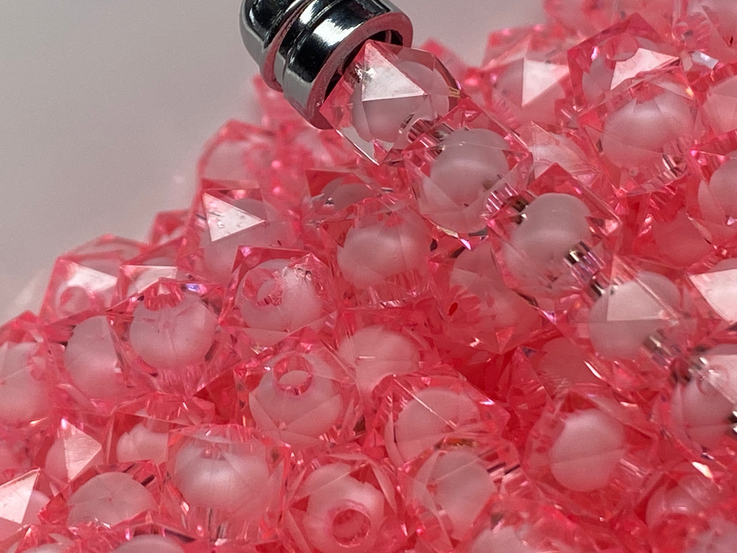 8mm hex gem beads