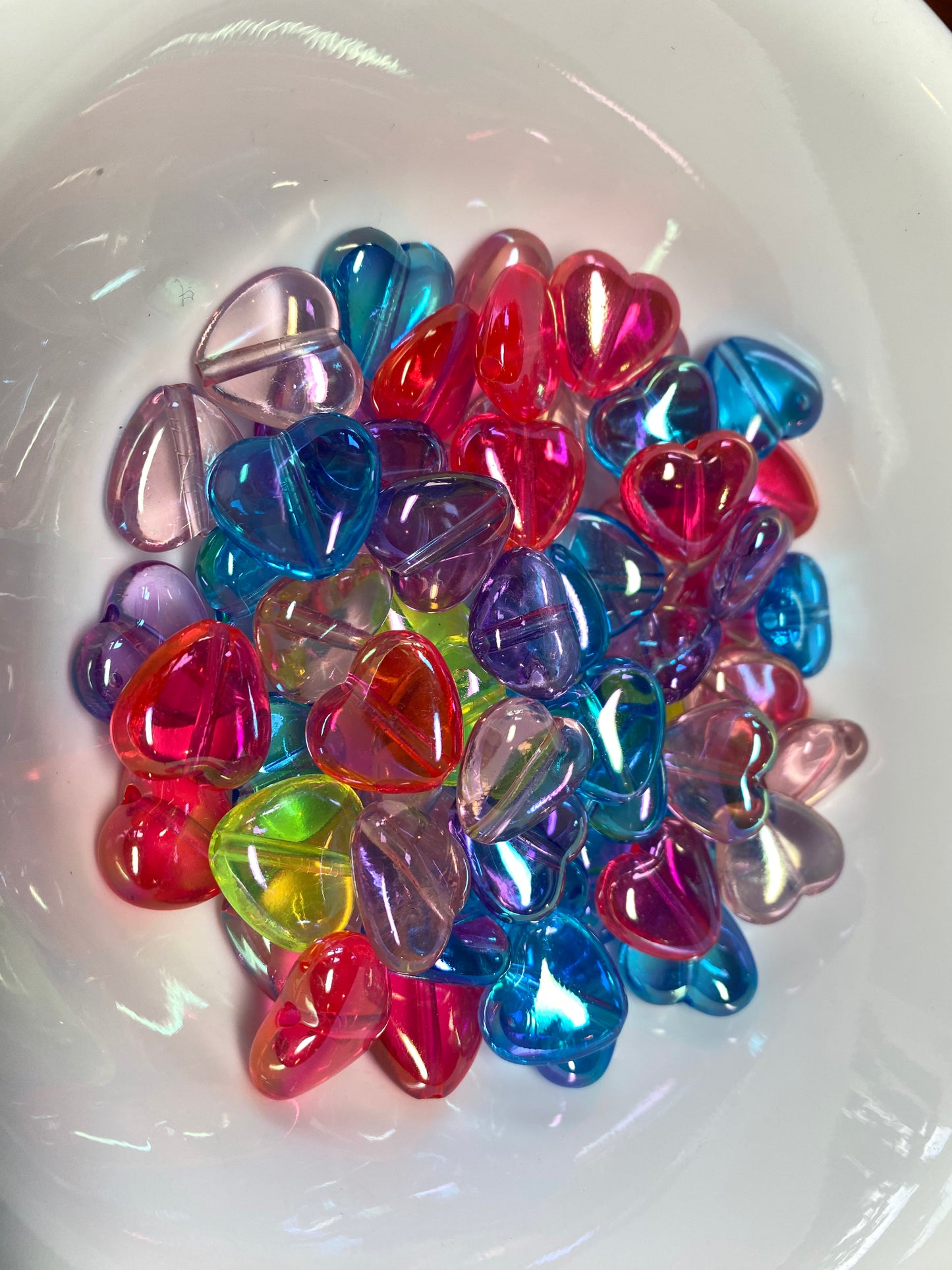 Jelly colored hearts