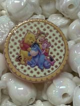 Double sided acrylic focal beads