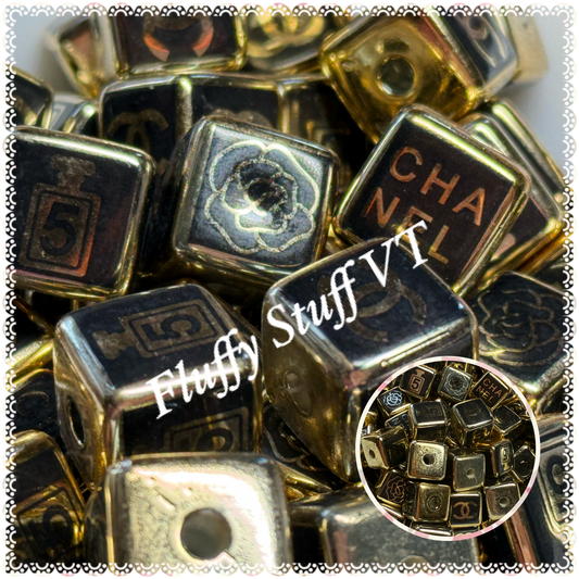 16mm gold metallic color CC beads
