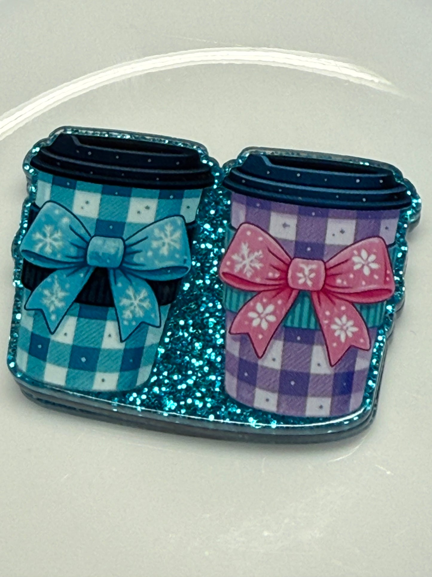 badge reel glitter acrylics new 12/22/25, 12/27/25, 1/2/26