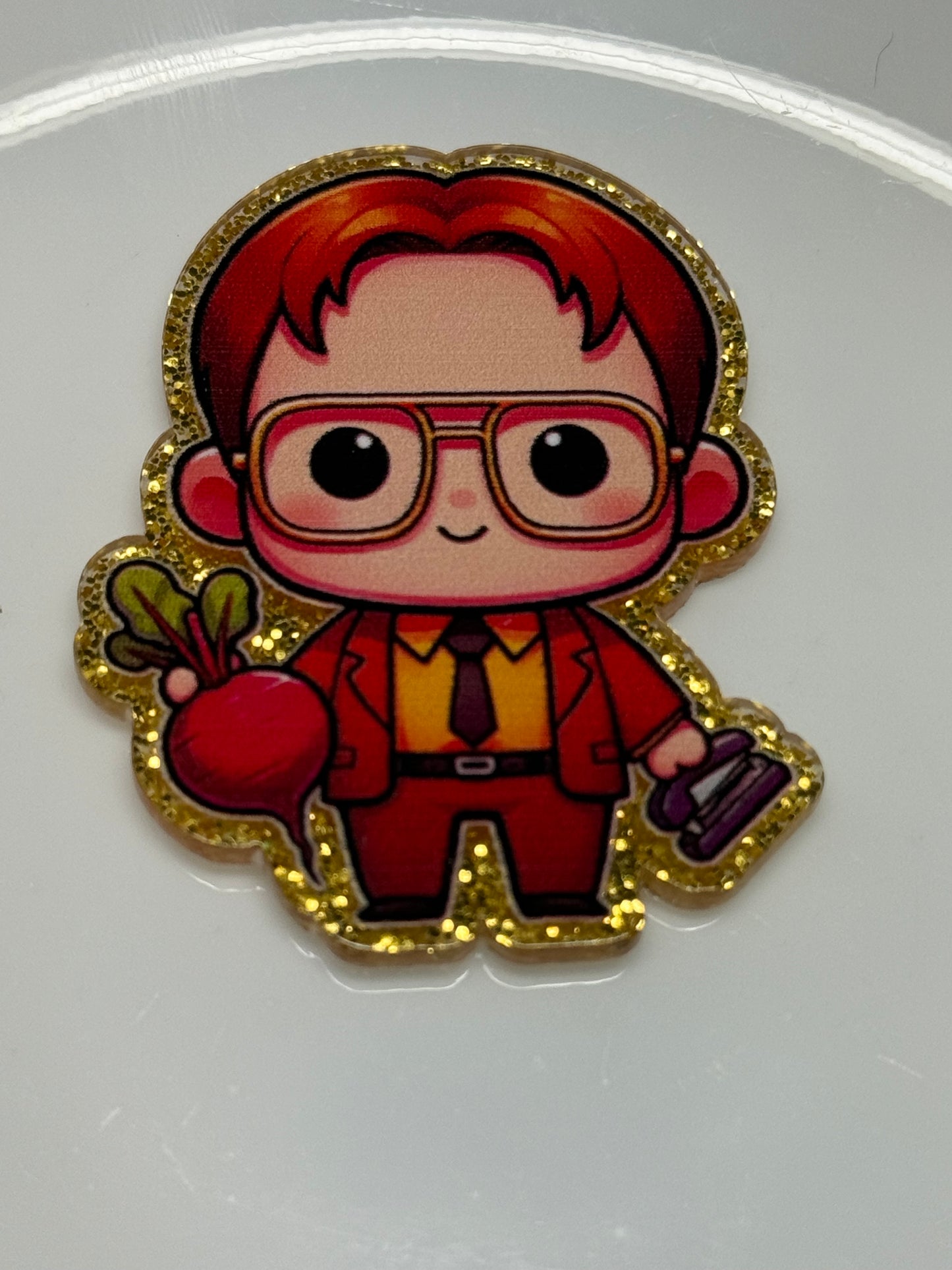 badge reel glitter acrylics new 12/22/25, 12/27/25, 1/2/26