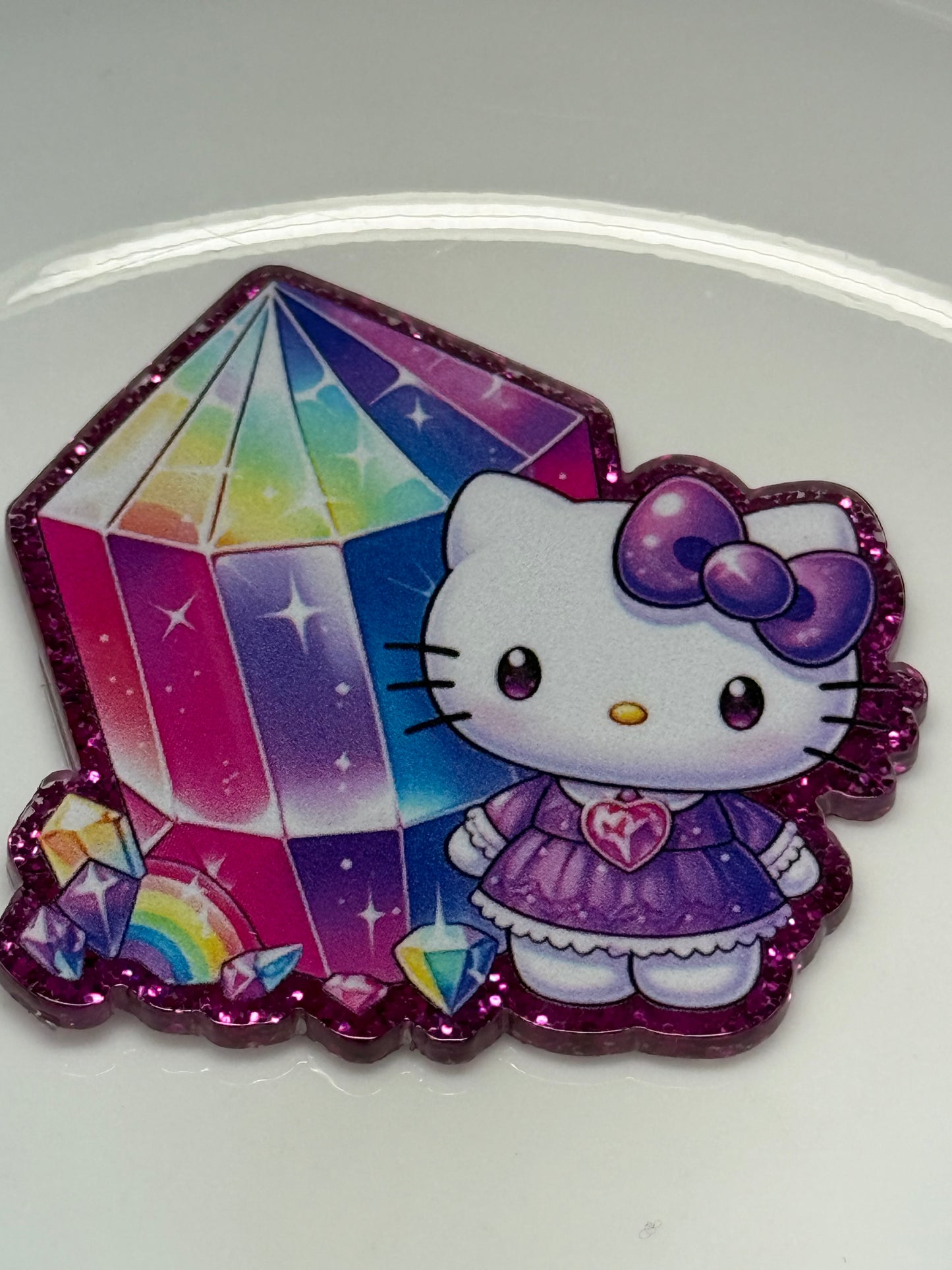 badge reel glitter acrylics new 12/22/25, 12/27/25, 1/2/26