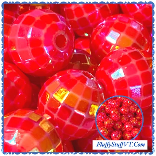 16mm coca~Cola red disco bead. These beads are a perfect complement to the Cola beads