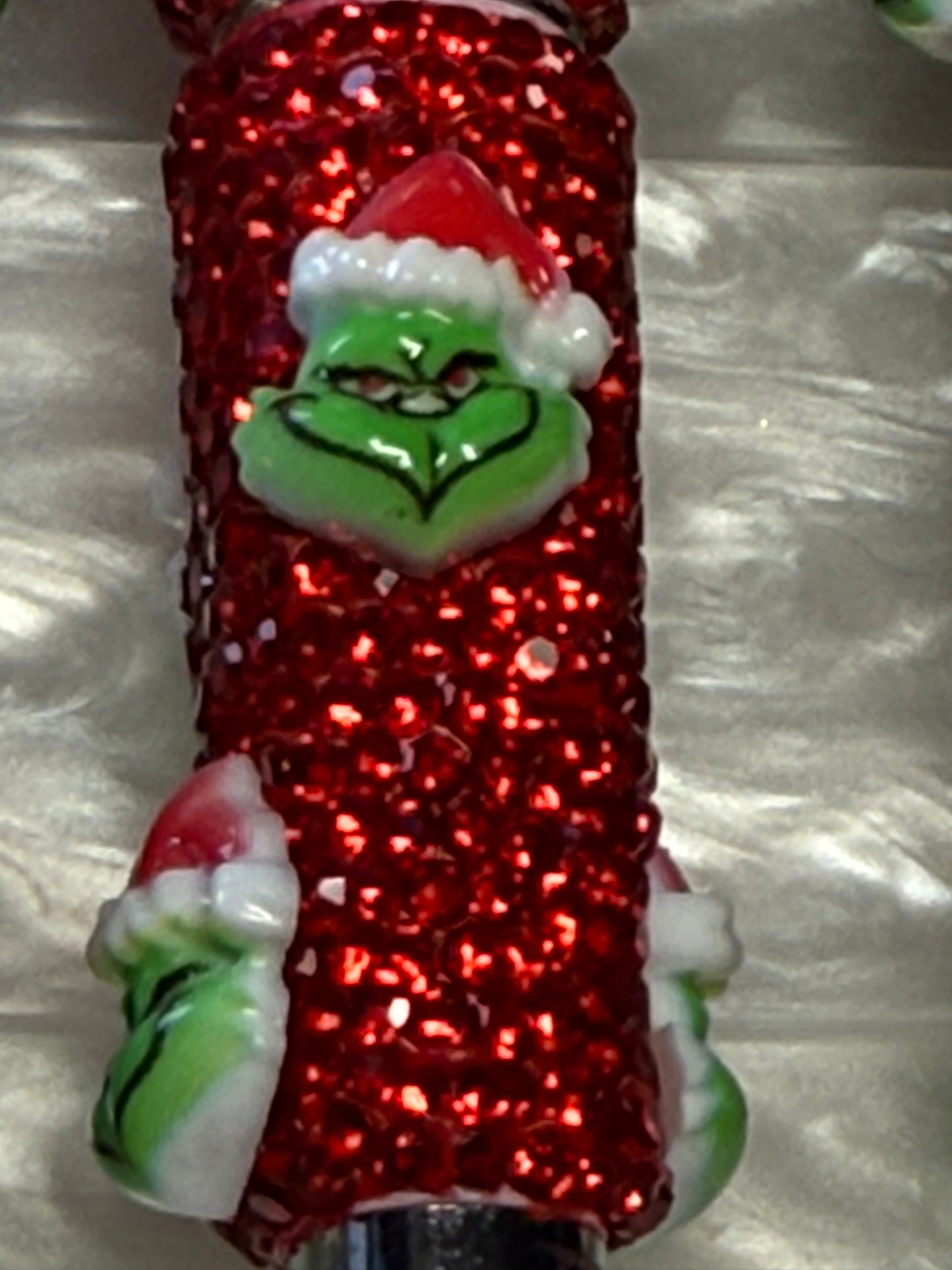 Grinch charmed rhinestone pens