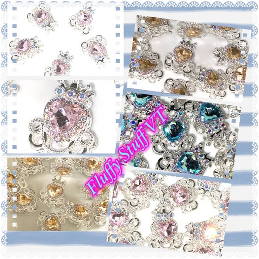 Beautiful princess carriage large rhinestone metal beads