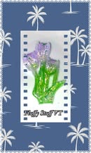 48mm lumi glitter tulips flat back charms.