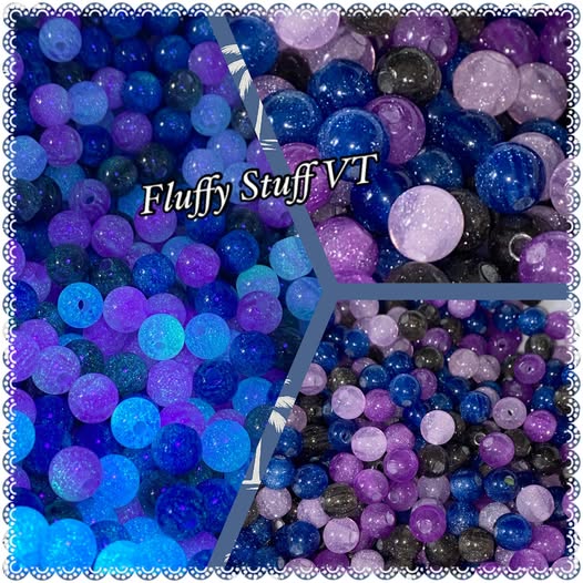 8mm luminous galaxy beads and they fit pens.