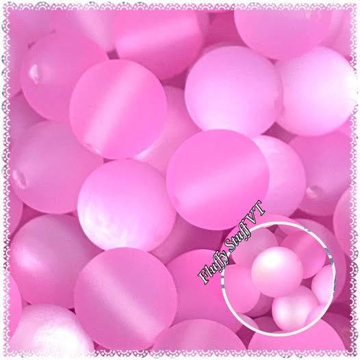 16mm Cotton candy matte tiger eye beads