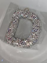 25mm AB glass rhinestone top quality letter pendant