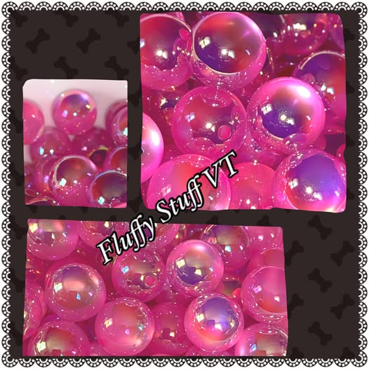 16mm gold uv coated Barbie pink cats eye.