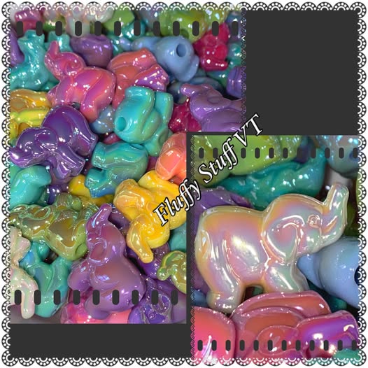 18mm side hole elephants with a seriously beautiful gloss bead