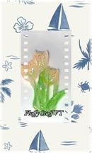 48mm lumi glitter tulips flat back charms.
