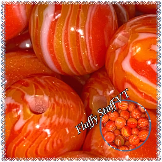 16mm sunset resin marble beads.