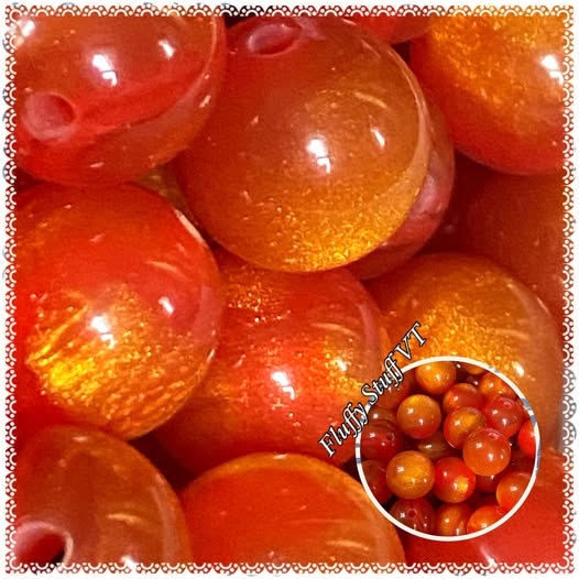 16mm shades of the settings sun resin tiger eye bead