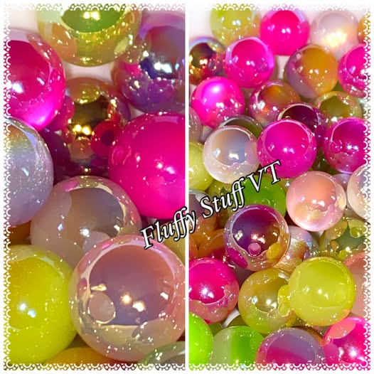 16mm amazing quality bright colored bead with a beautiful gold uv coating.