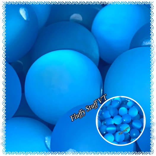 16mm tropic blue resin kitty eyes.