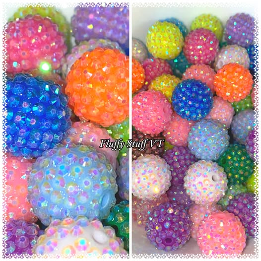 18mm Bright rhinestone mix