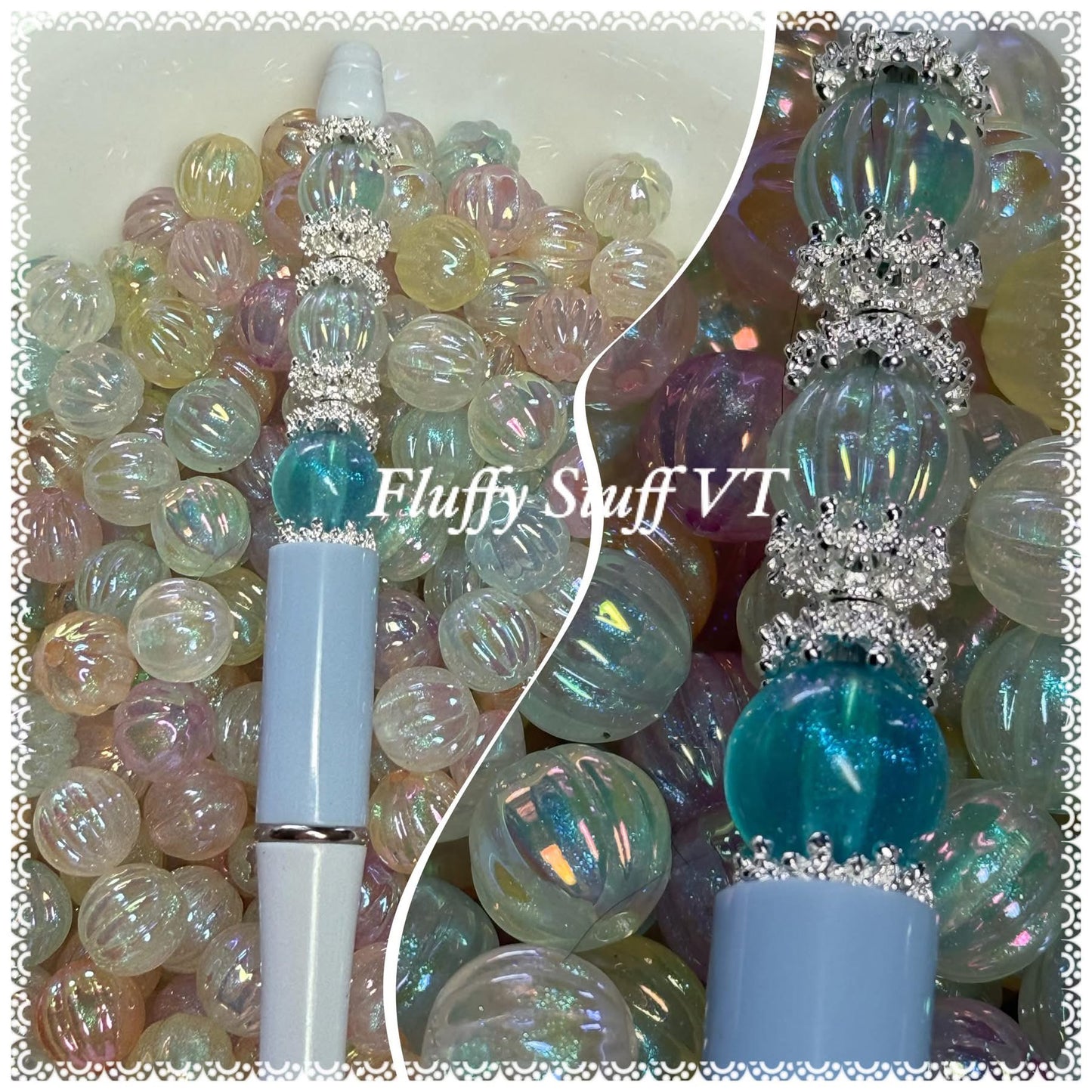 12mm sky luminous pumpkin beads