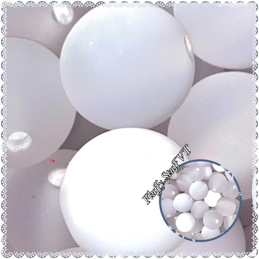 16mm snowfall white matte tiger eye bead