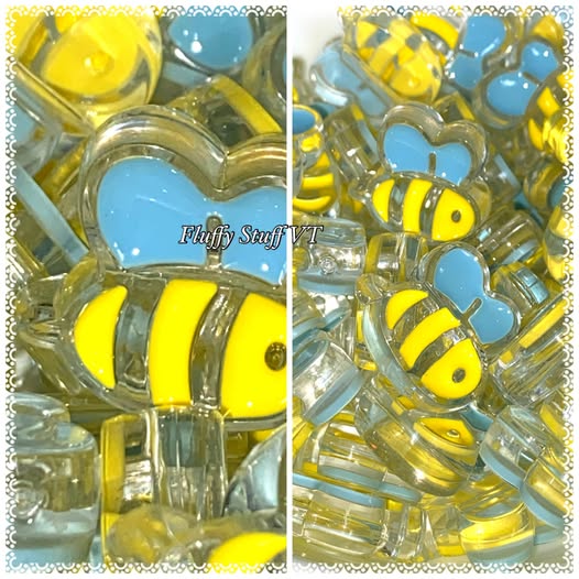 22mm side hole bumblebee bead.