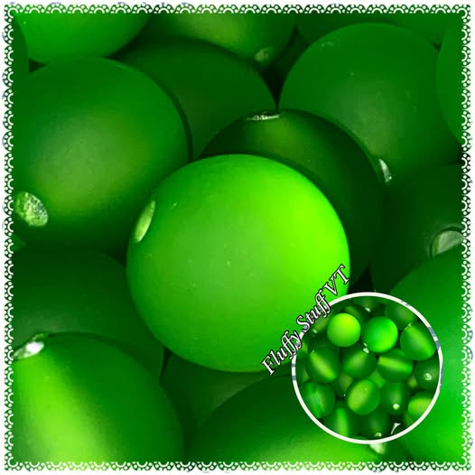16mm emerald city matte cats eye bead