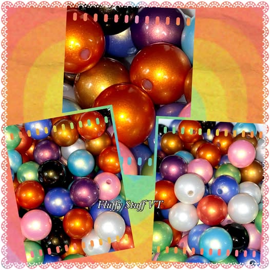 16mm different mixed metallic pearl bead