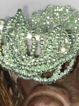 4mm hex cut chromed glass beads. Absolutely show stopping