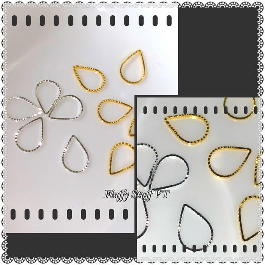 14mm teardrop benecreat metal hoops