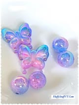 Dreamy butterfly bead bundles: 2 butterflies and four coordinating beads included