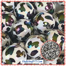 16mm Black and white cow hide print