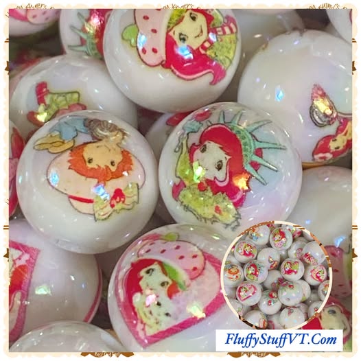 16mm Strawberry Shortcake beads