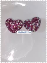 18mm glass rhinestone hearts