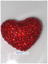 18mm glass rhinestone hearts