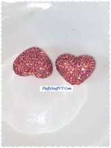 18mm glass rhinestone hearts
