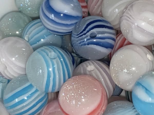 16mm light color zebra mix that is luminous