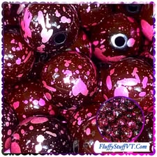 16mm toxic bead with black base beads