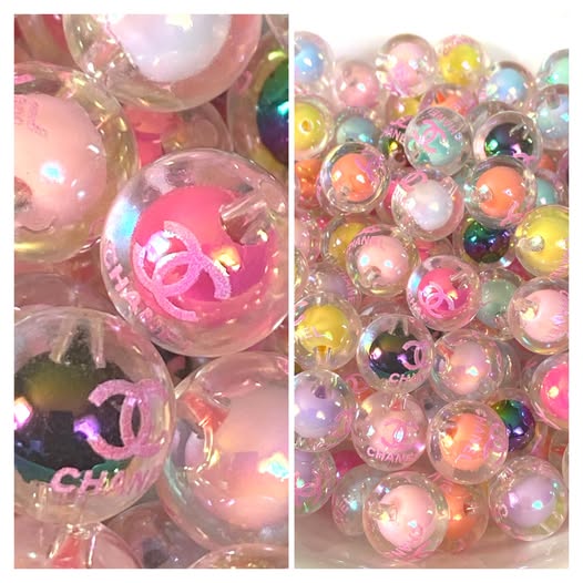 16mm double layer mixed color CC bead