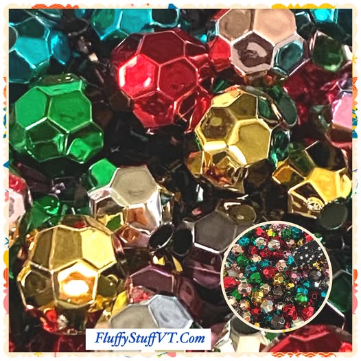 8mm metallic disco mix (fits pens).