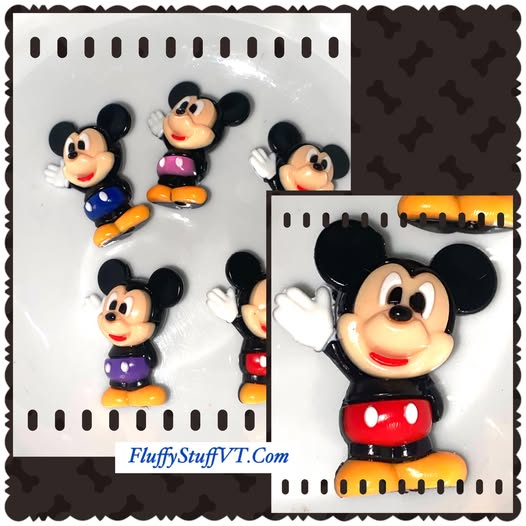 32mm 3D full body rubber Mickey bead.