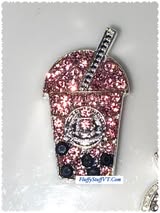 26mm four hole boba rhinestone metal bead.