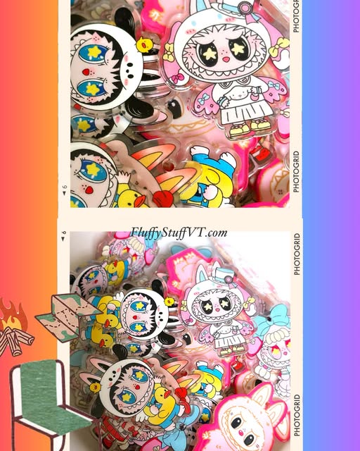 4.5cm double sided acrylic with hole.