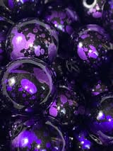 16mm toxic bead with black base beads