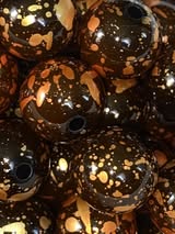16mm toxic bead with black base beads