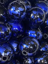 16mm toxic bead with black base beads